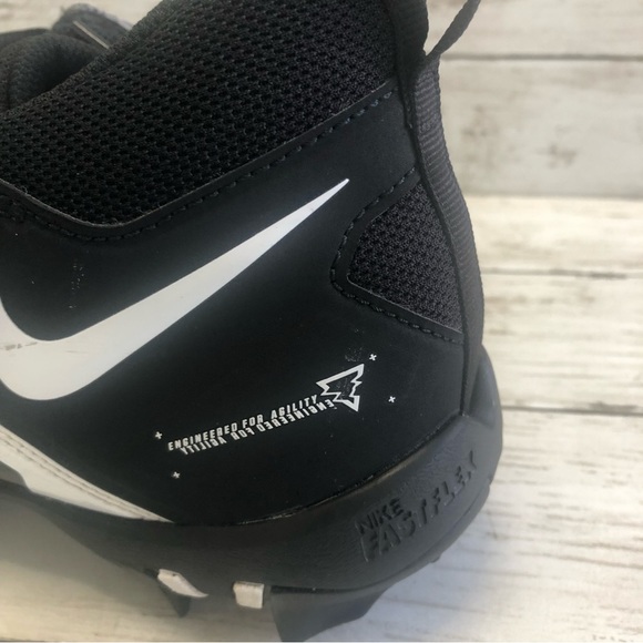 NIKE ALPHA Menace 3 Shark Men’s Black/White Football Cleats Size 7 - Picture 13 of 15